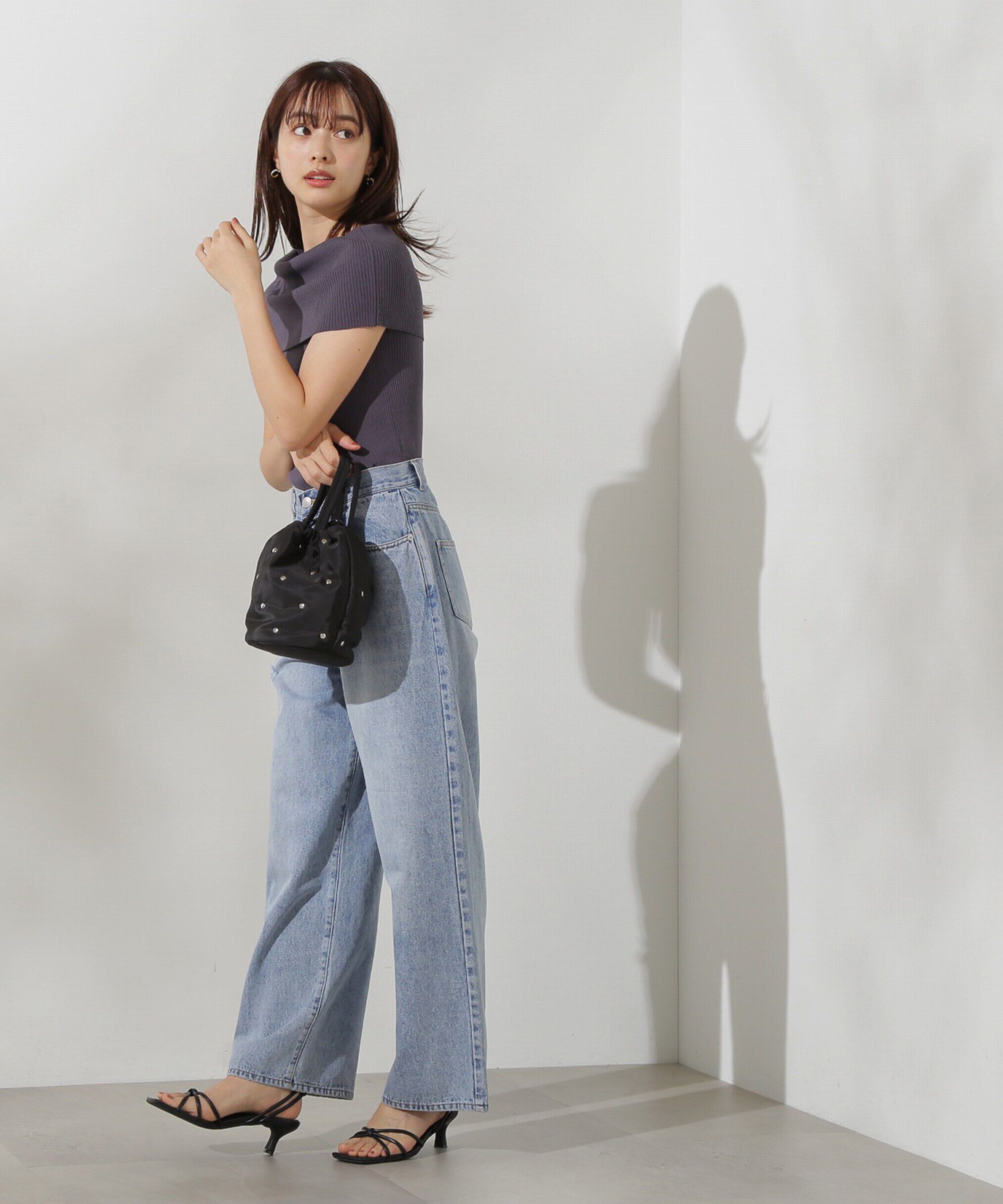 PROPORTION BODY DRESSING「オフショルノースリニット」|ニット・セーター|
