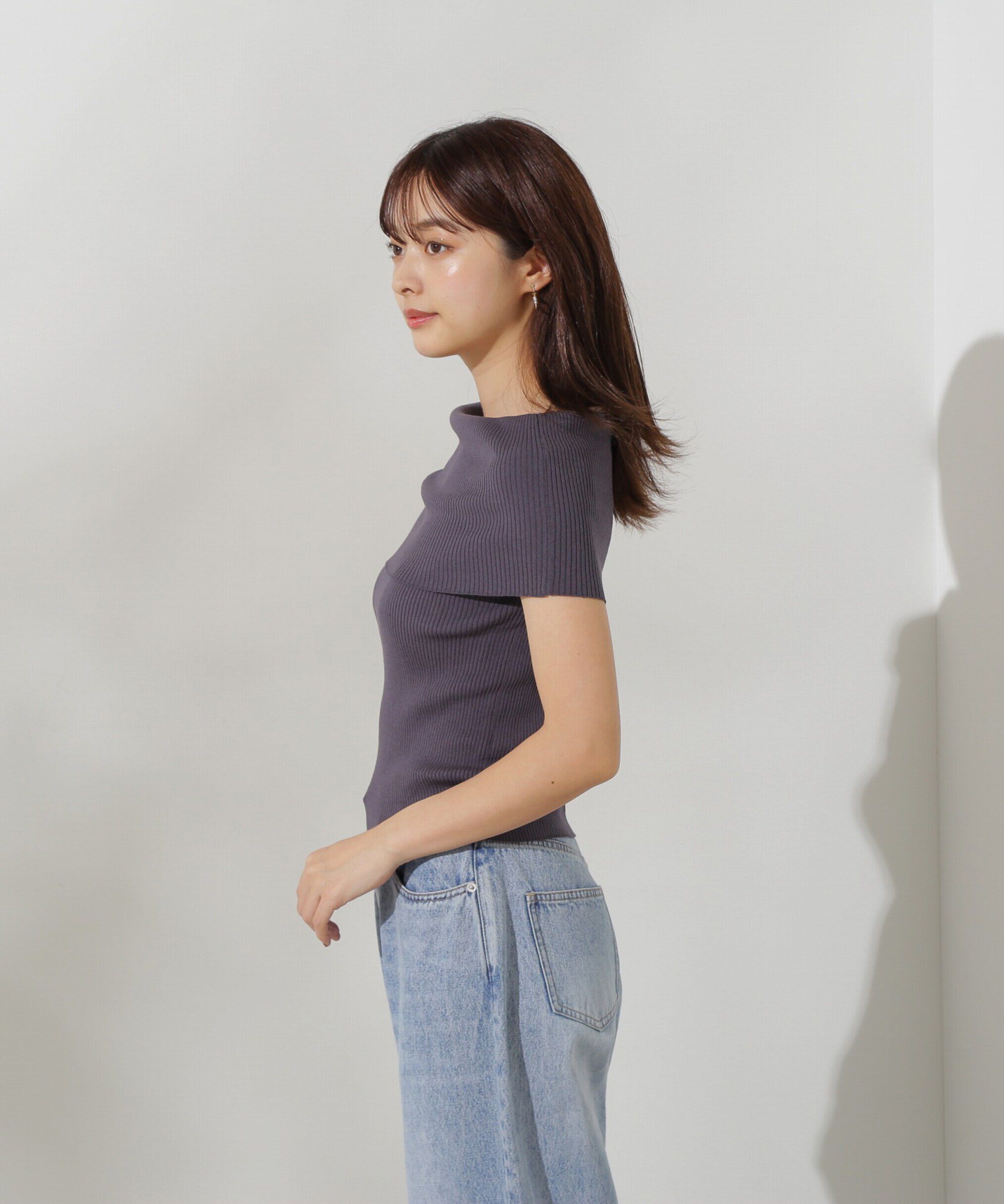 PROPORTION BODY DRESSING「オフショルノースリニット」|ニット・セーター|