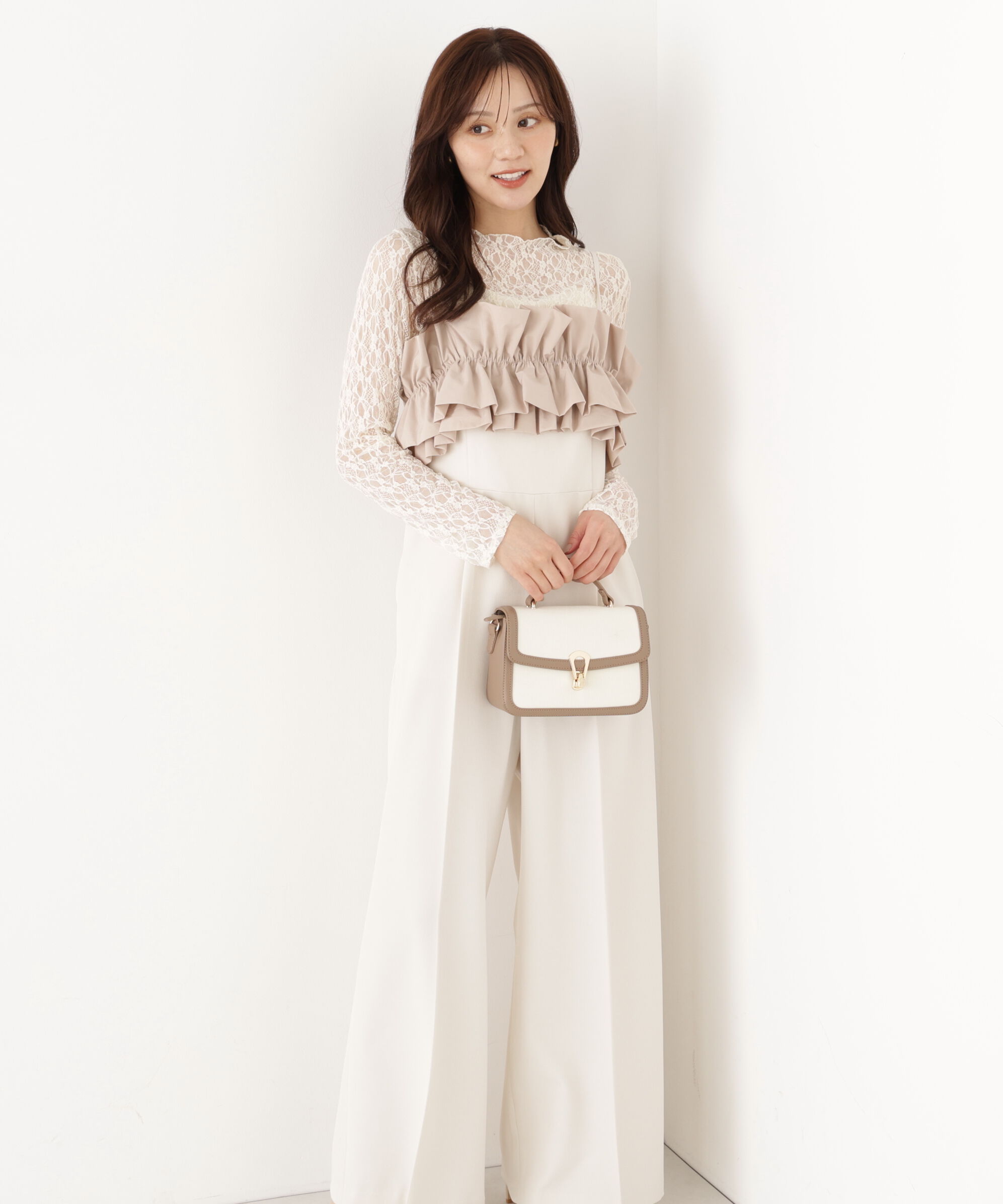 PROPORTION BODY DRESSING「フリルカラーオールインワン 26AW」|ワンピース|