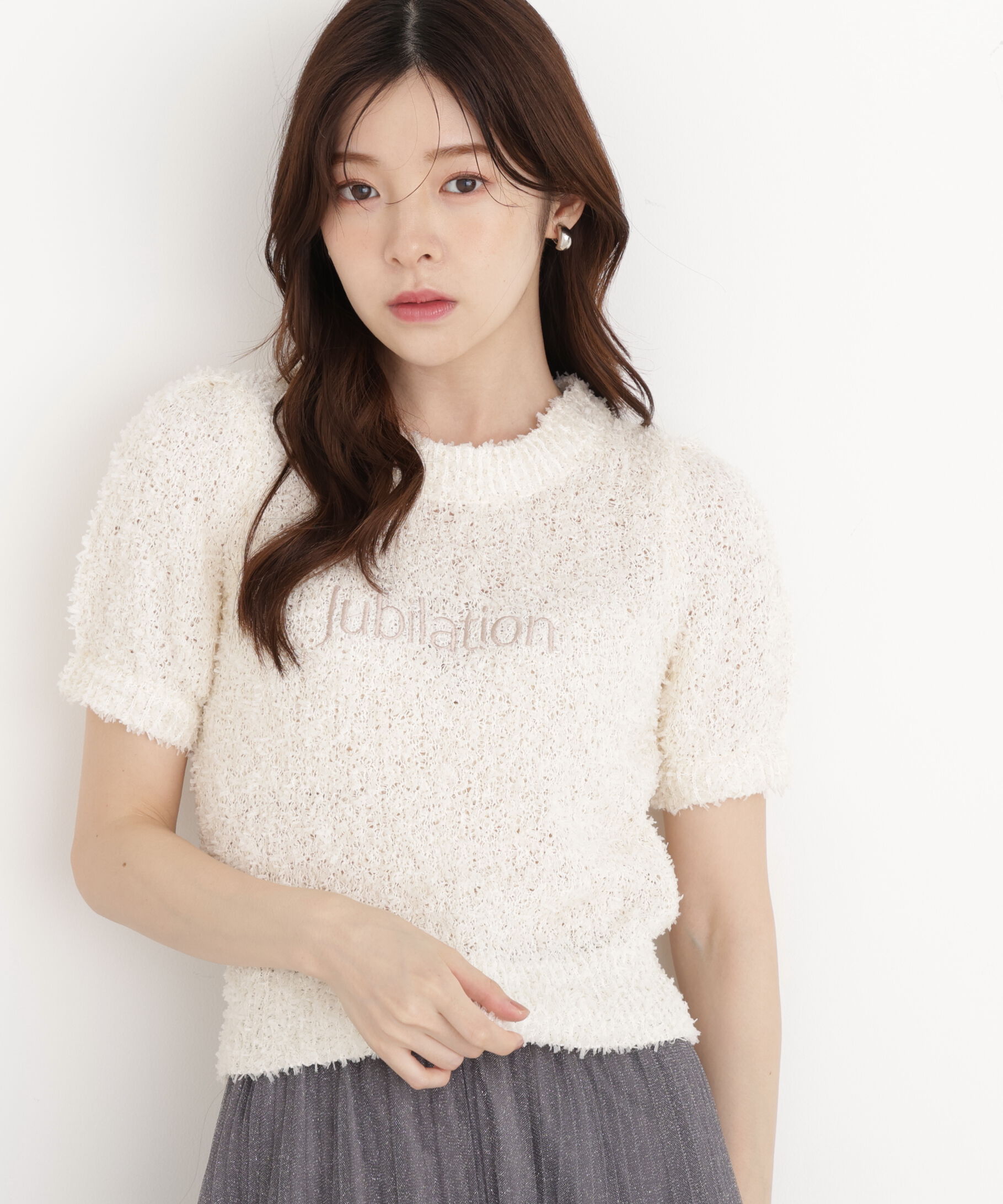 PROPORTION BODY DRESSING「＜EDIT COLOGNE＞テープヤーンコンパクトニットトップス」|ニット・セーター|