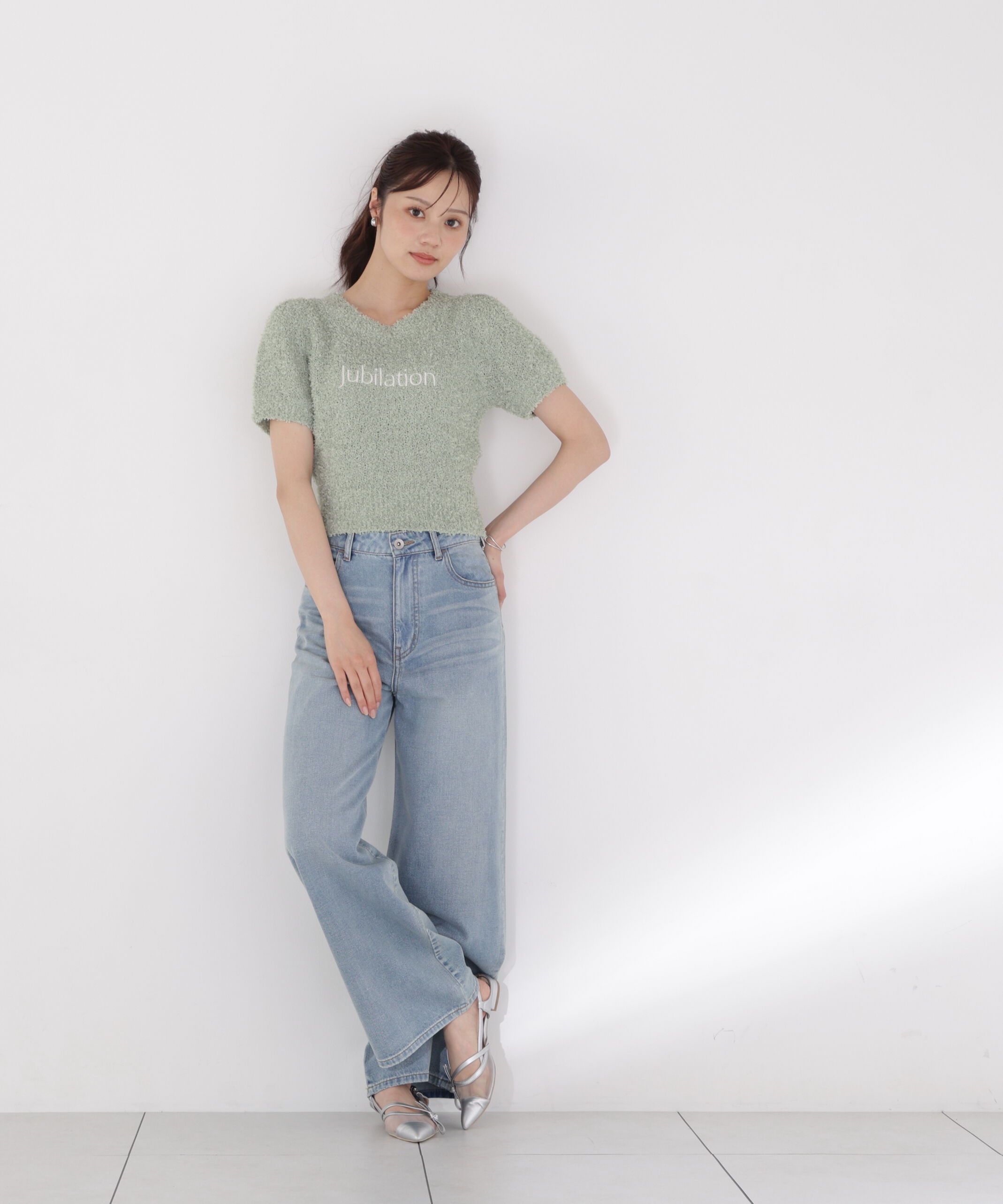 PROPORTION BODY DRESSING「＜EDIT COLOGNE＞テープヤーンコンパクトニットトップス」|ニット・セーター|