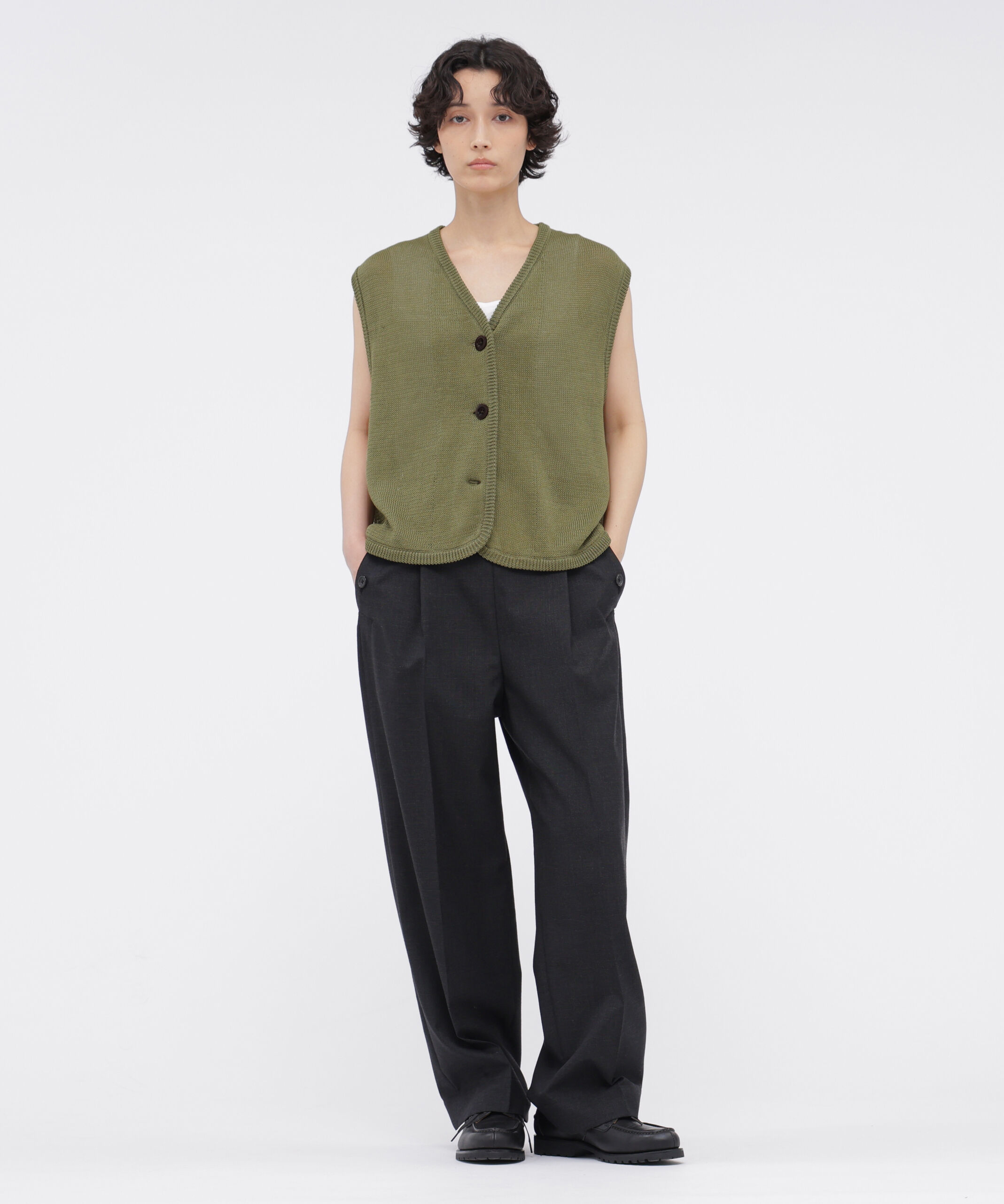  「MUTED WOOL CHECK TROUSERS」|その他|