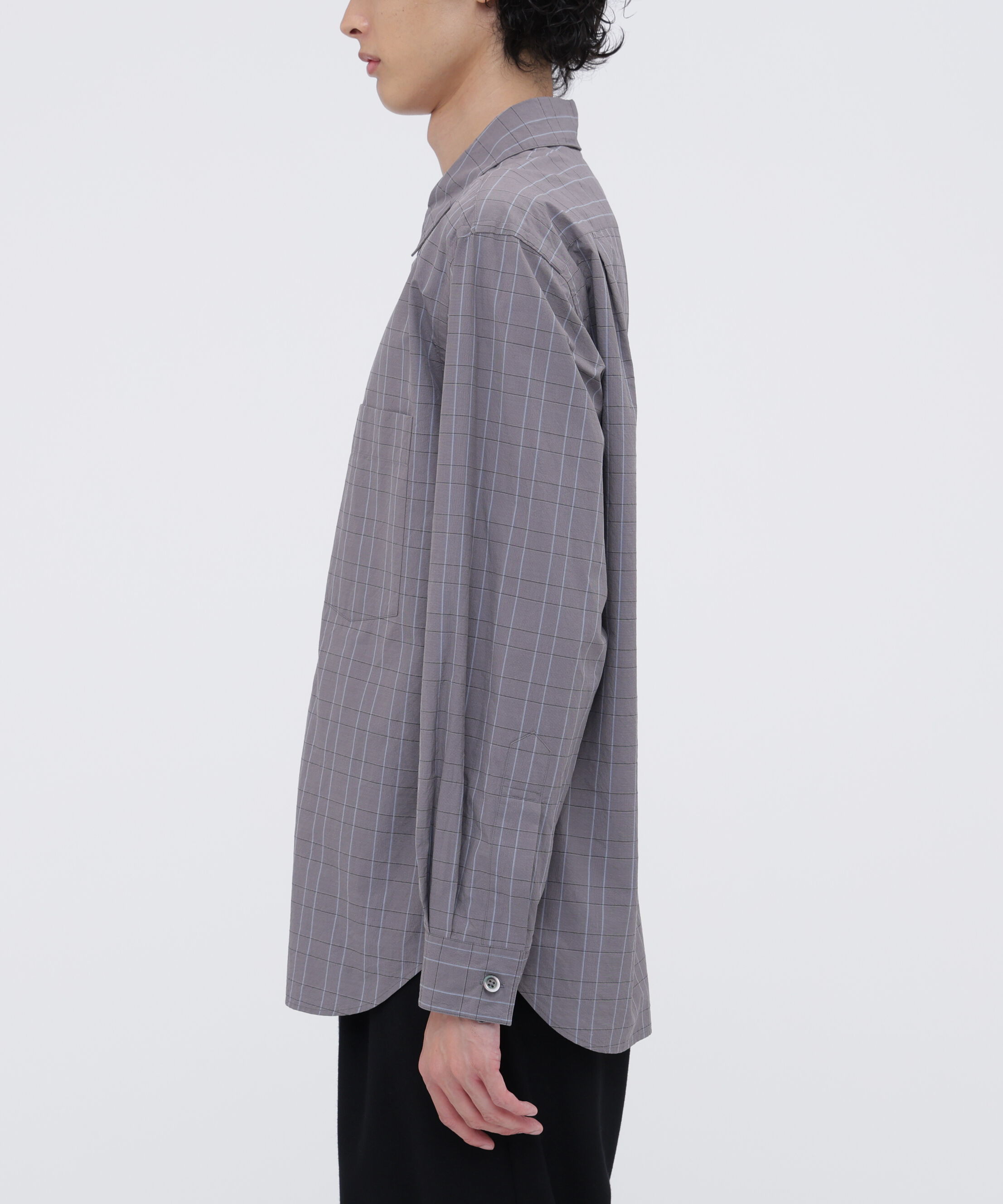MARGARET HOWELL「GLEN CHECK COTTON POPLIN SHIRT」|シャツ・ブラウス|