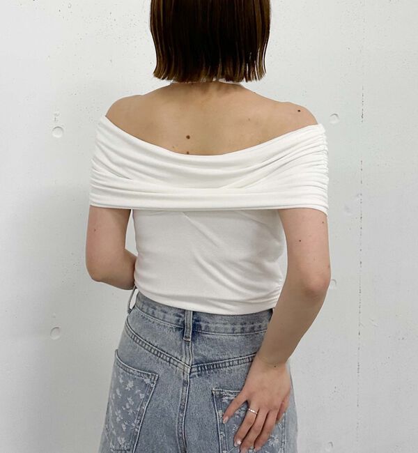 archives「ギャザーオフショルカットＴＯＰＳ」|タンクトップ|