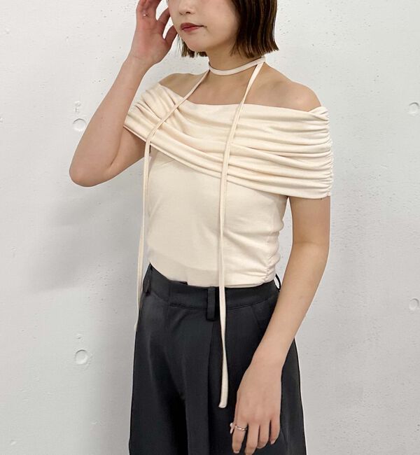 archives「ギャザーオフショルカットＴＯＰＳ」|タンクトップ|