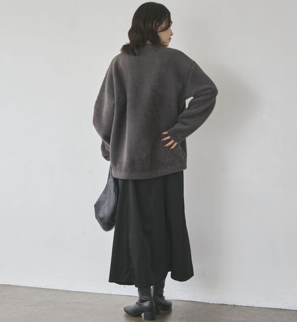 Doux archives「アシメデザインサテンキャミワンピース」|ワンピース|