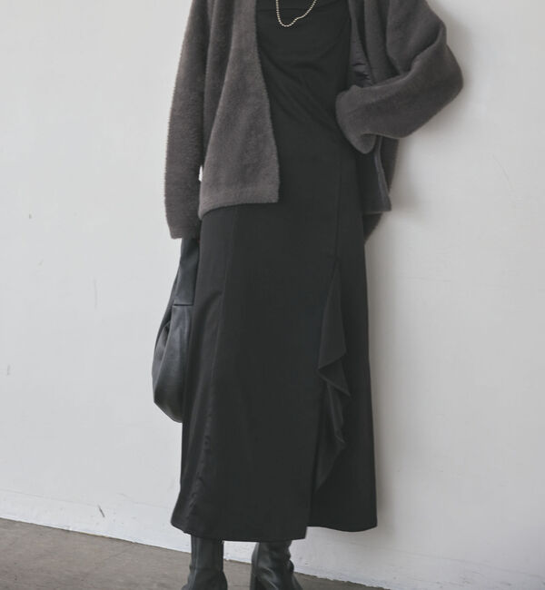 Doux archives「アシメデザインサテンキャミワンピース」|ワンピース|