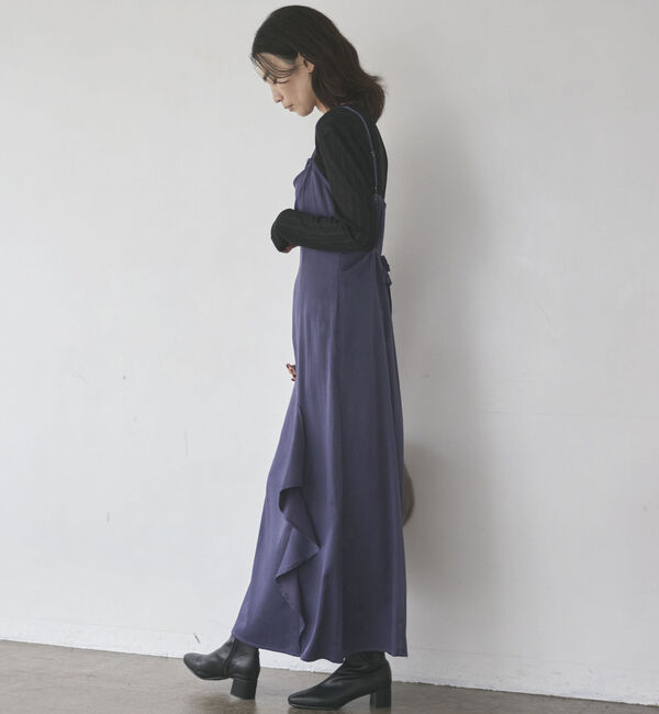 Doux archives「アシメデザインサテンキャミワンピース」|ワンピース|