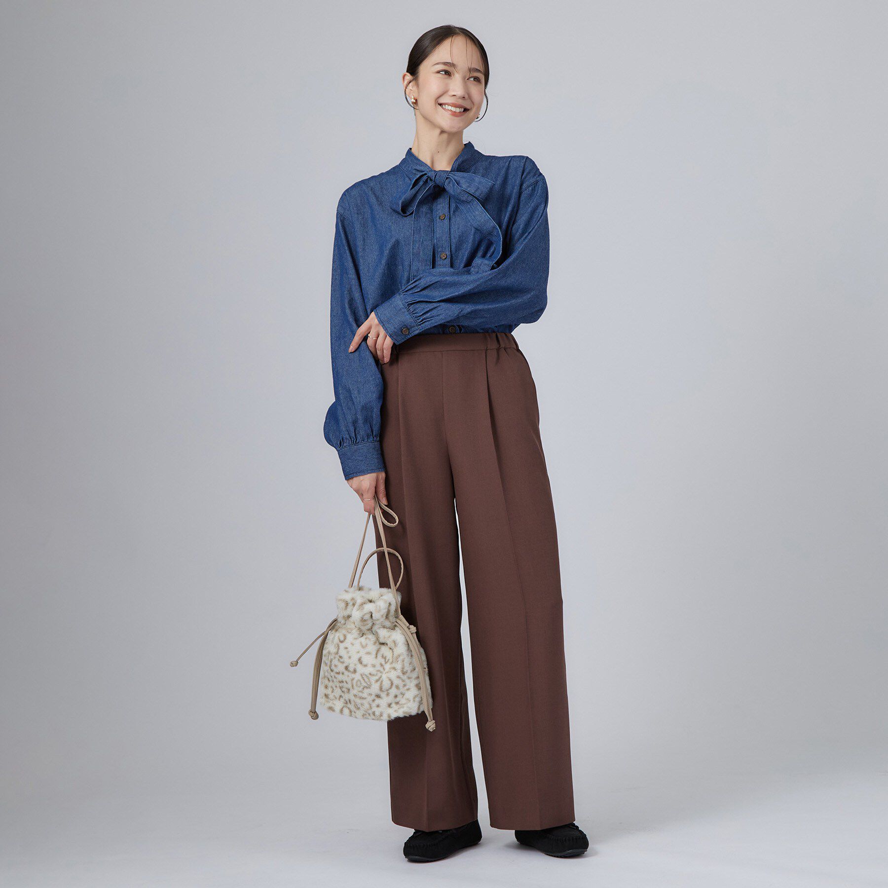 SHOO･LA･RUE「フェイクファー巾着ショルダーバッグ」|ショルダー・メッセンジャー|