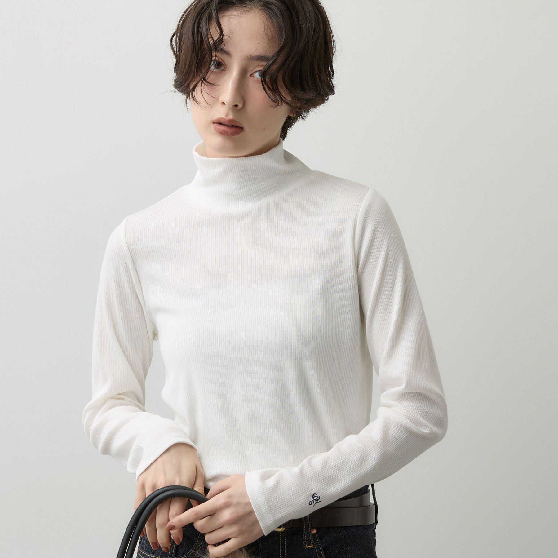 Dessin「【あたたかい/抗菌防臭/洗える】ジンジャー発熱リブタートル」|Tシャツ・カットソー|