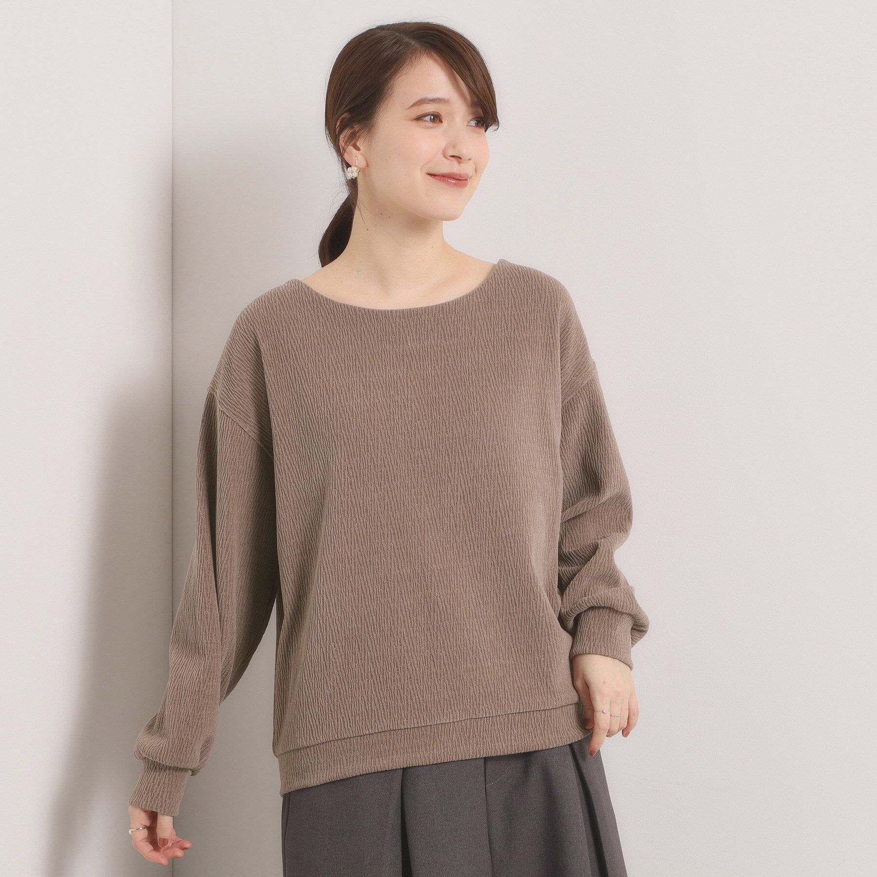 ITS&rsquo;DEMO「【洗濯機OK】ウェーブモールプルオーバー」|Tシャツ・カットソー|
