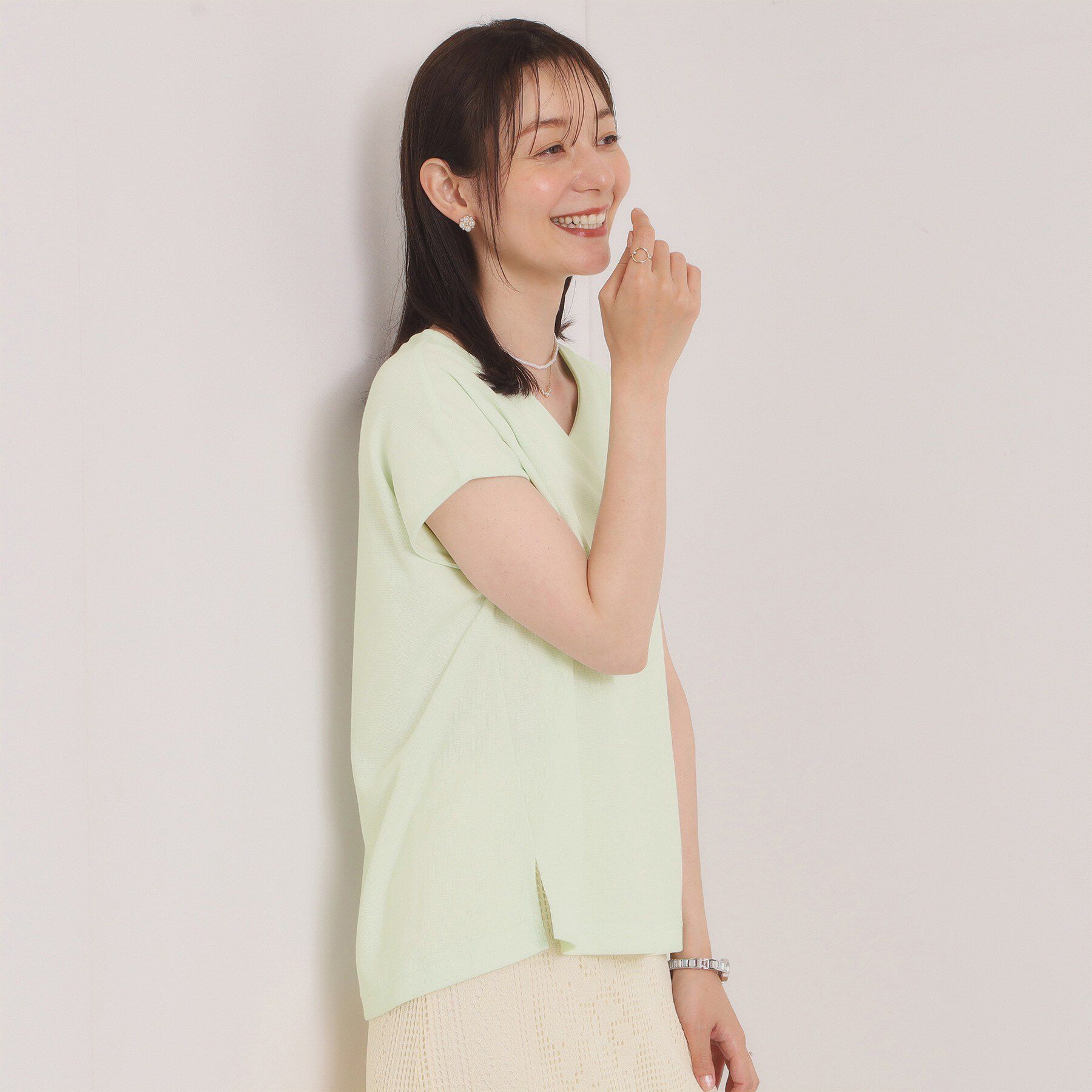 ITS&rsquo;DEMO「【冷感／速乾】Vネックカットプルオーバー」|Tシャツ・カットソー|