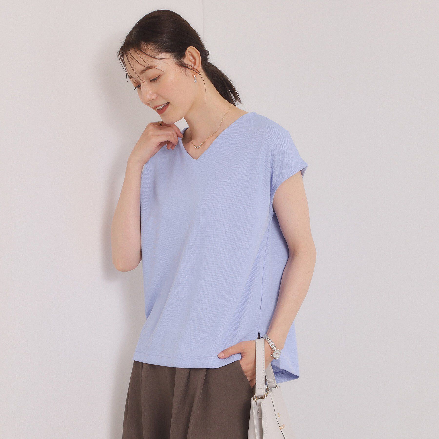 ITS&rsquo;DEMO「【冷感／速乾】Vネックカットプルオーバー」|Tシャツ・カットソー|