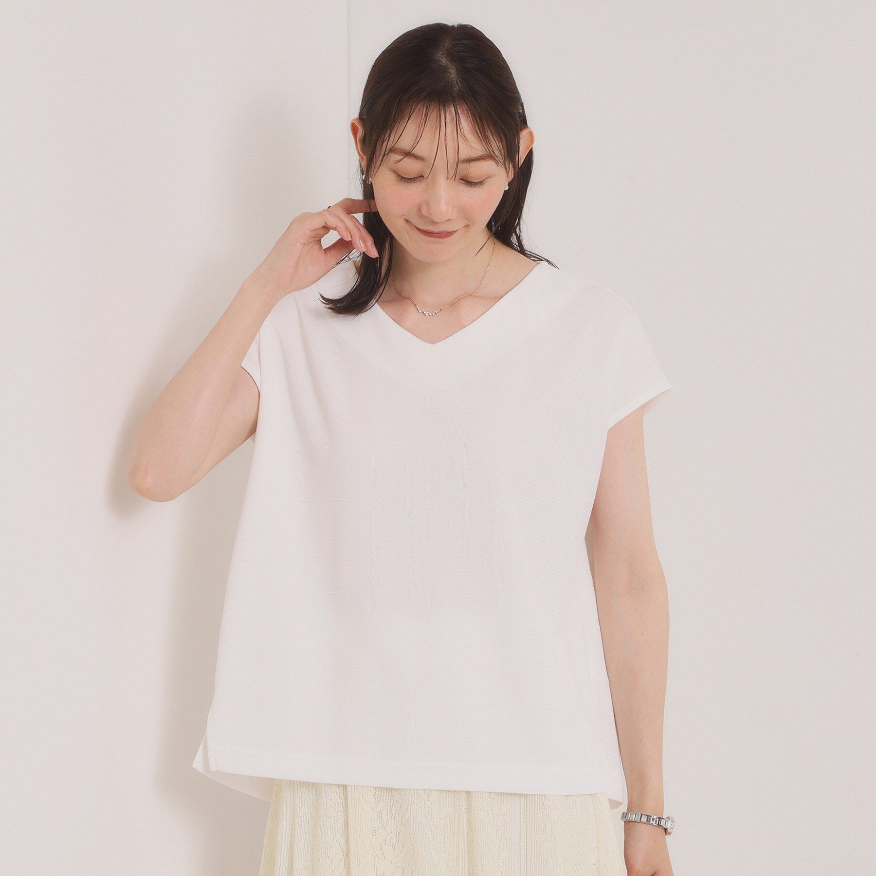ITS&rsquo;DEMO「【冷感／速乾】Vネックカットプルオーバー」|Tシャツ・カットソー|
