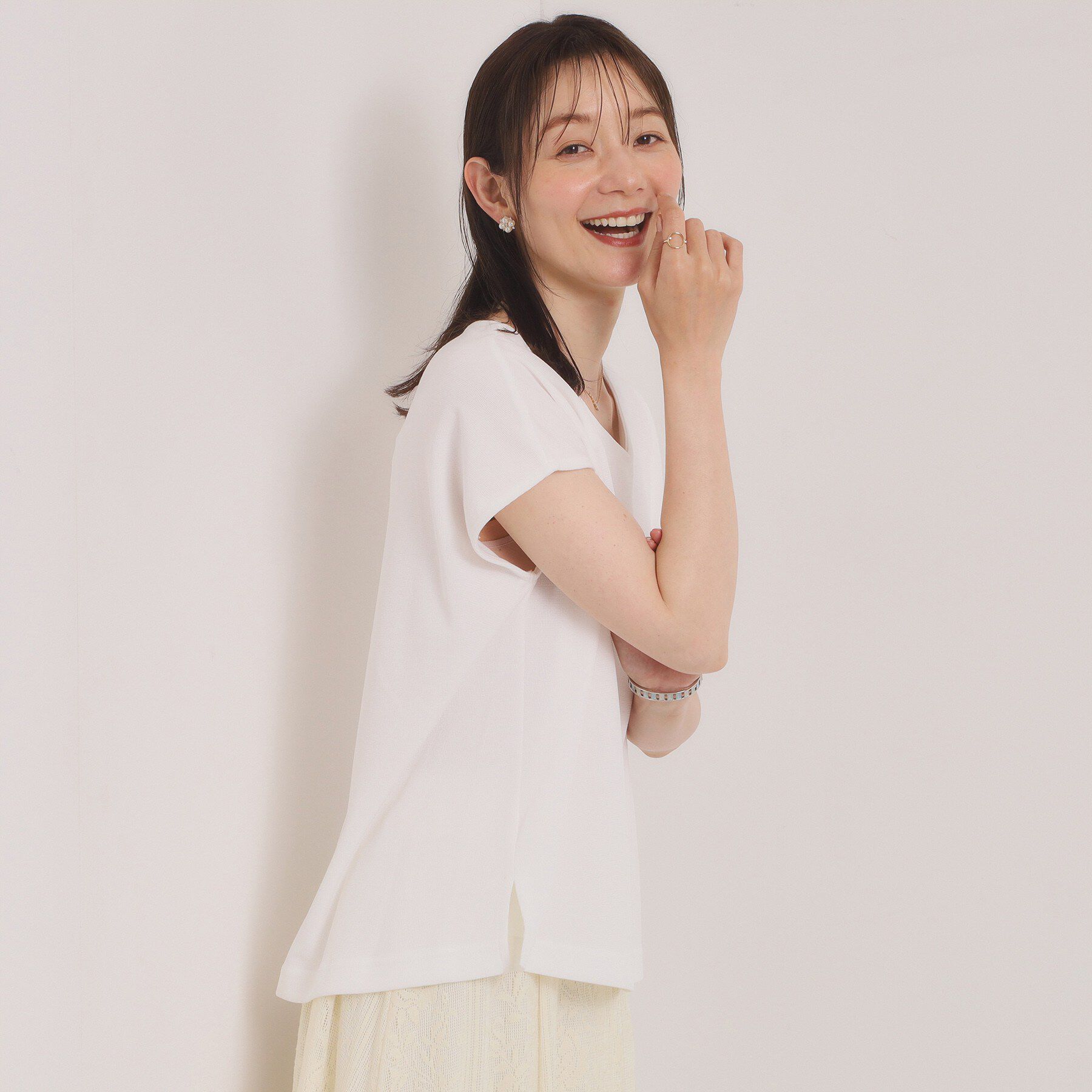 ITS&rsquo;DEMO「【冷感／速乾】Vネックカットプルオーバー」|Tシャツ・カットソー|