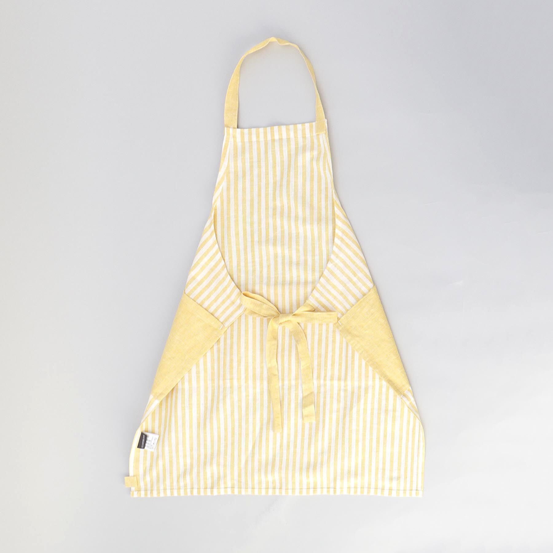 212 KITCHEN STORE「ブロックストライプ リネンコットン キッズエプロン・三角巾セット LM ＜212Kオリジナル＞」|食器・キッチングッズ|