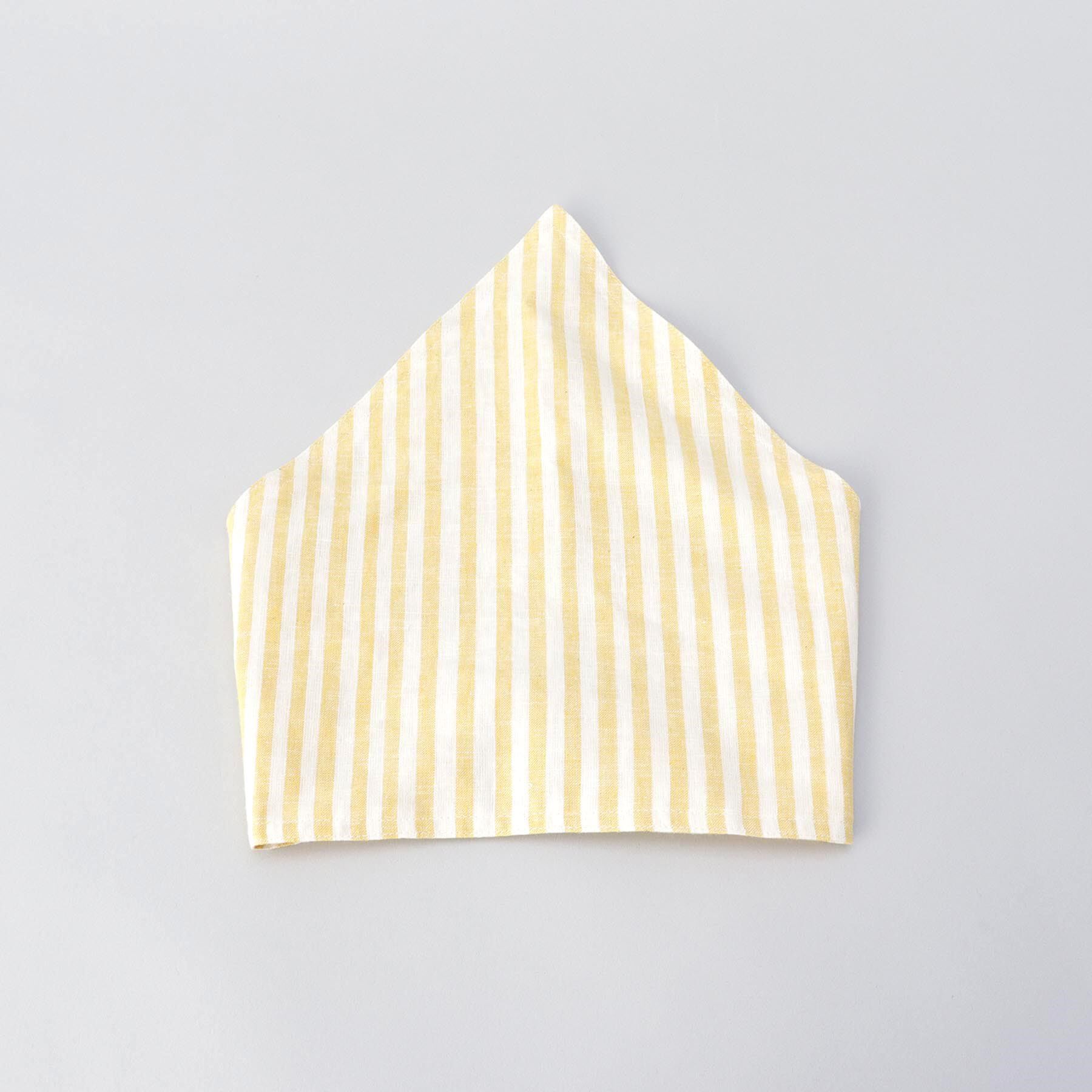 212 KITCHEN STORE「ブロックストライプ リネンコットン キッズエプロン・三角巾セット LM ＜212Kオリジナル＞」|食器・キッチングッズ|