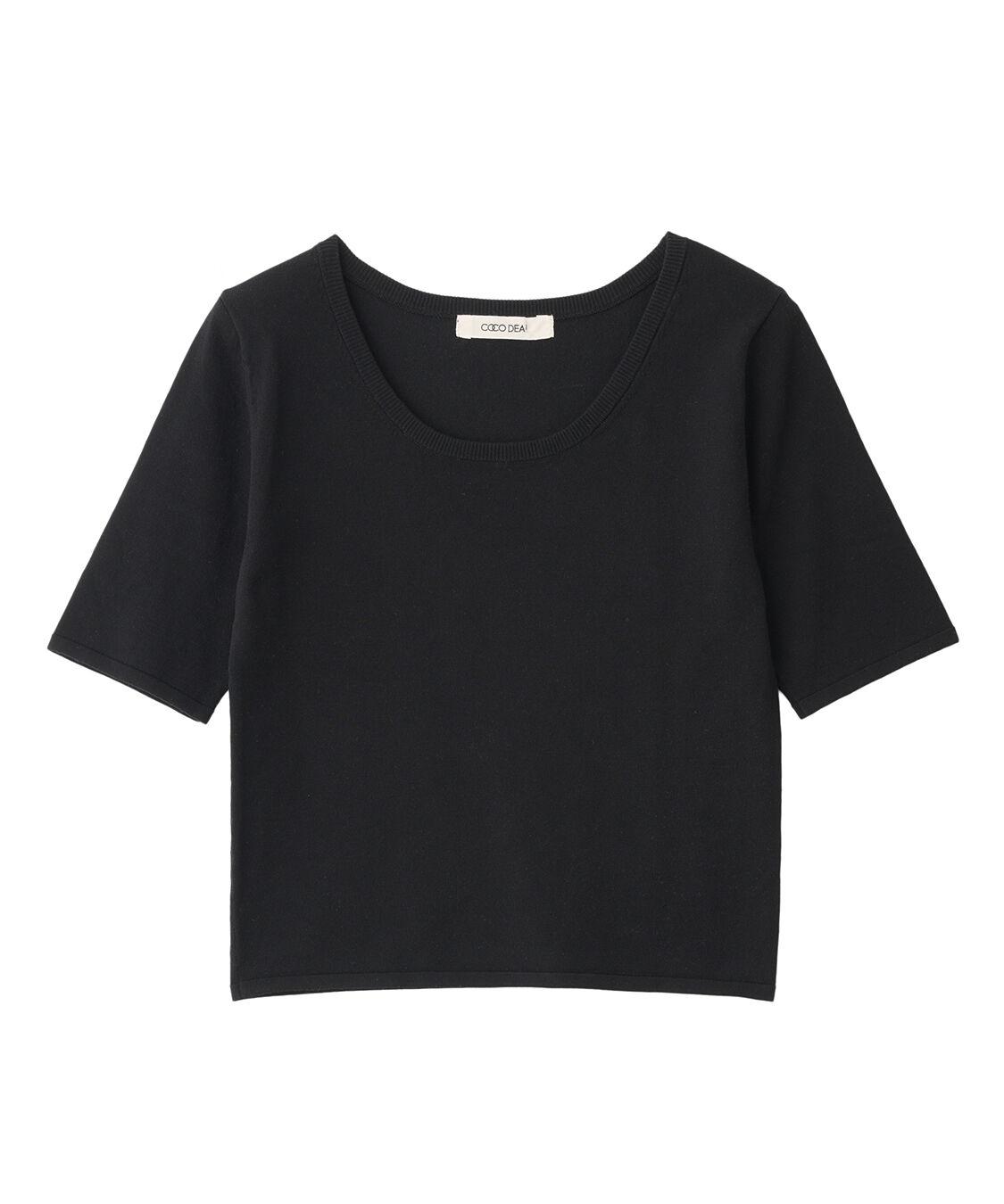 COCO DEAL「シルクブレンドUネックニットトップス」|ニット・セーター|