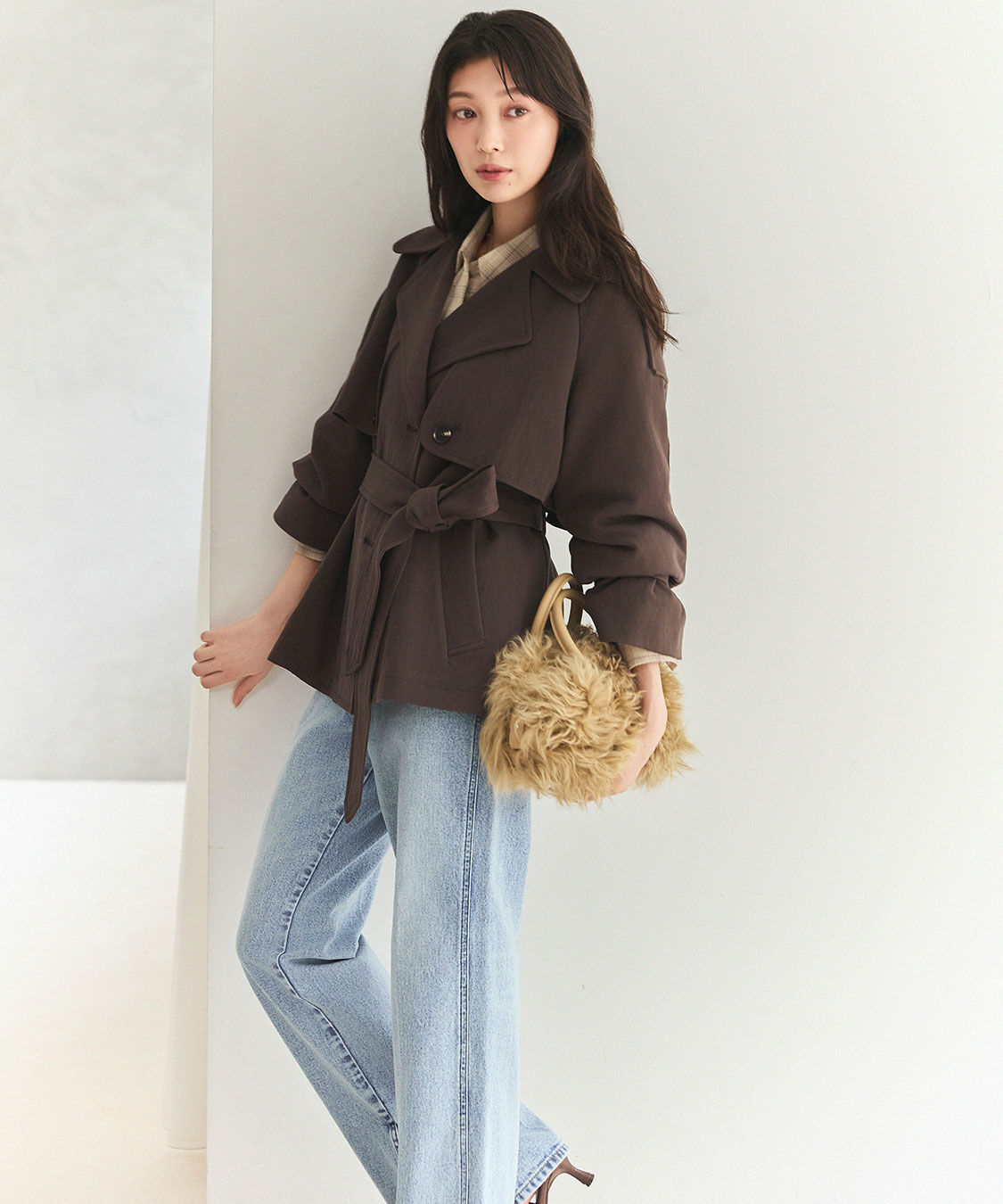 COCO DEAL「《COCO DEAL/Wrangler》スラックスライクデニムパンツ」|デニム|