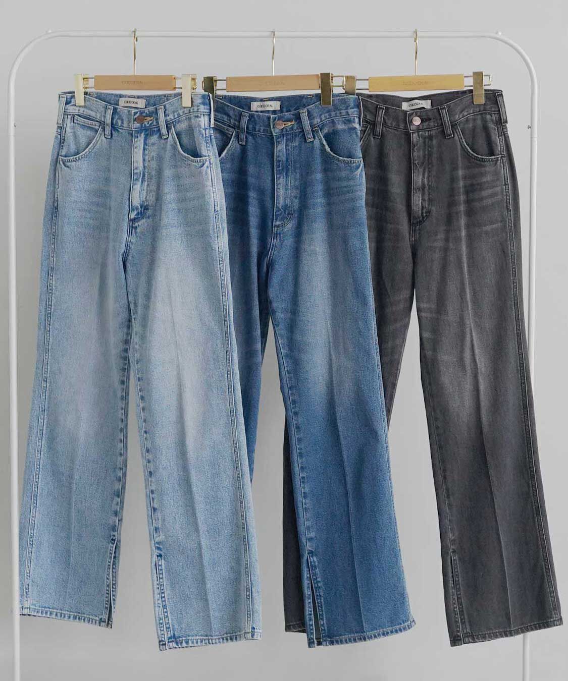 COCO DEAL「《COCO DEAL/Wrangler》スラックスライクデニムパンツ」|デニム|