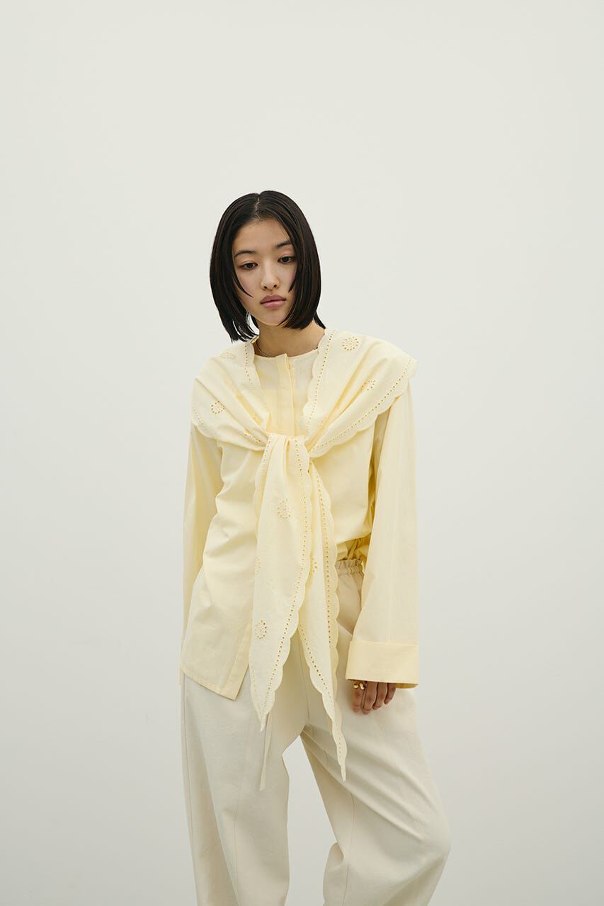 STYLEMIXER「カットワークカラーブラウス」|Tシャツ・カットソー|
