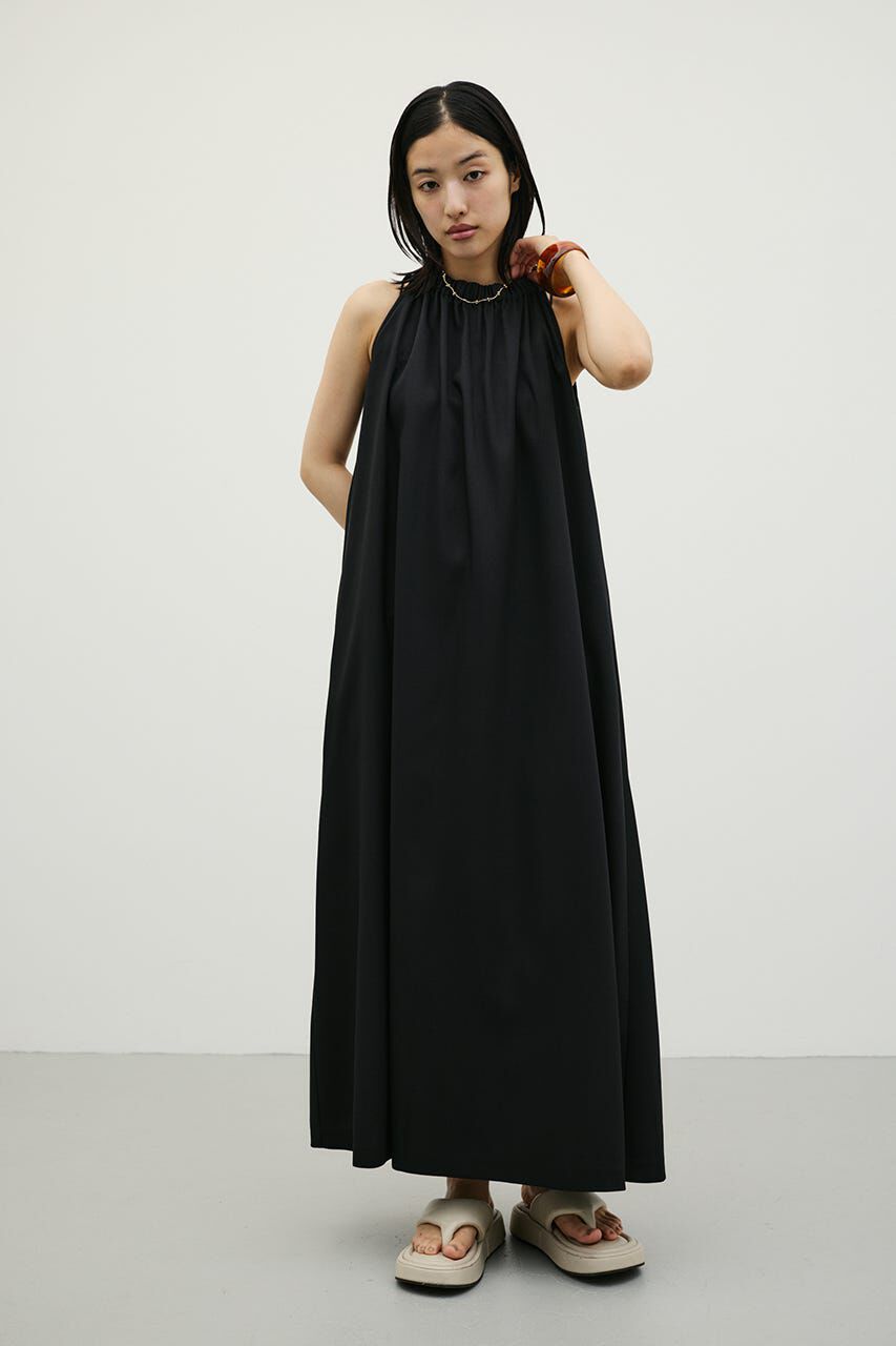 STYLEMIXER「ネックシャーリングワンピース」|ワンピース|BLK