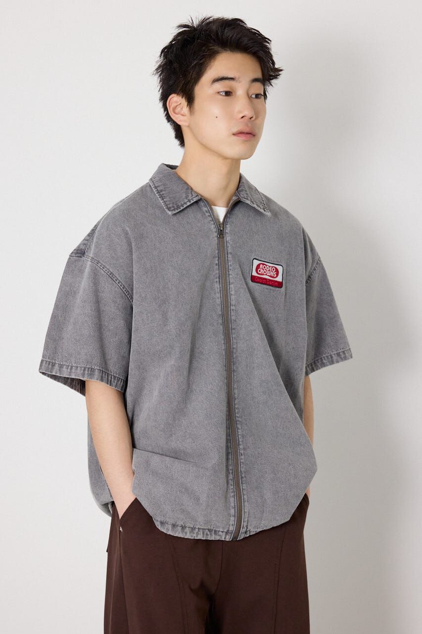 RODEO CROWNS「Coolist Denim ZIPシャツ」|シャツ・ブラウス|
