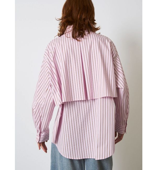 ELENDEEK「STRIPE LAYERED SH」|シャツ・ブラウス|