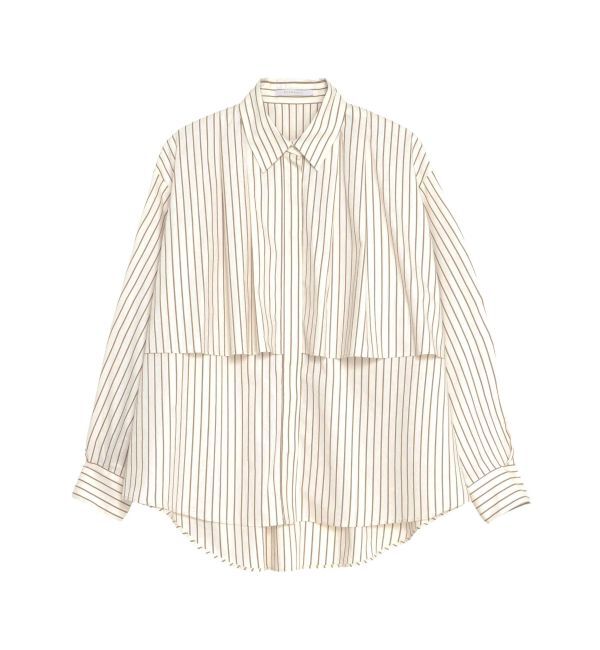 ELENDEEK「STRIPE LAYERED SH」|シャツ・ブラウス|