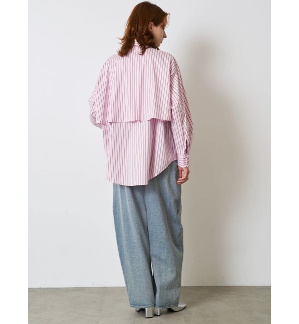 ELENDEEK「STRIPE LAYERED SH」|シャツ・ブラウス|