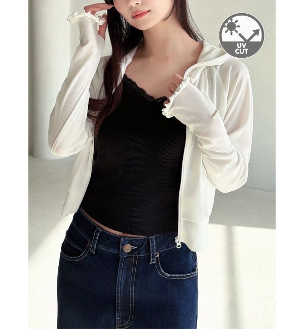 RESEXXY「【UVカット】ベーシックパーカー」|Tシャツ・カットソー|ホワイト