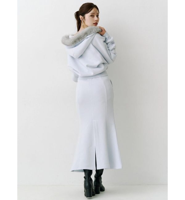 MERCURYDUO「【セットアップ着用可能】裏毛フーディクロップドパーカー」|パーカー|