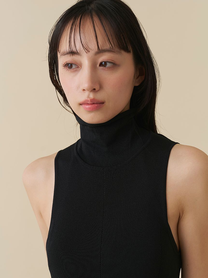 SNIDEL「バックオープンデザインロングニットワンピース」|ワンピース|