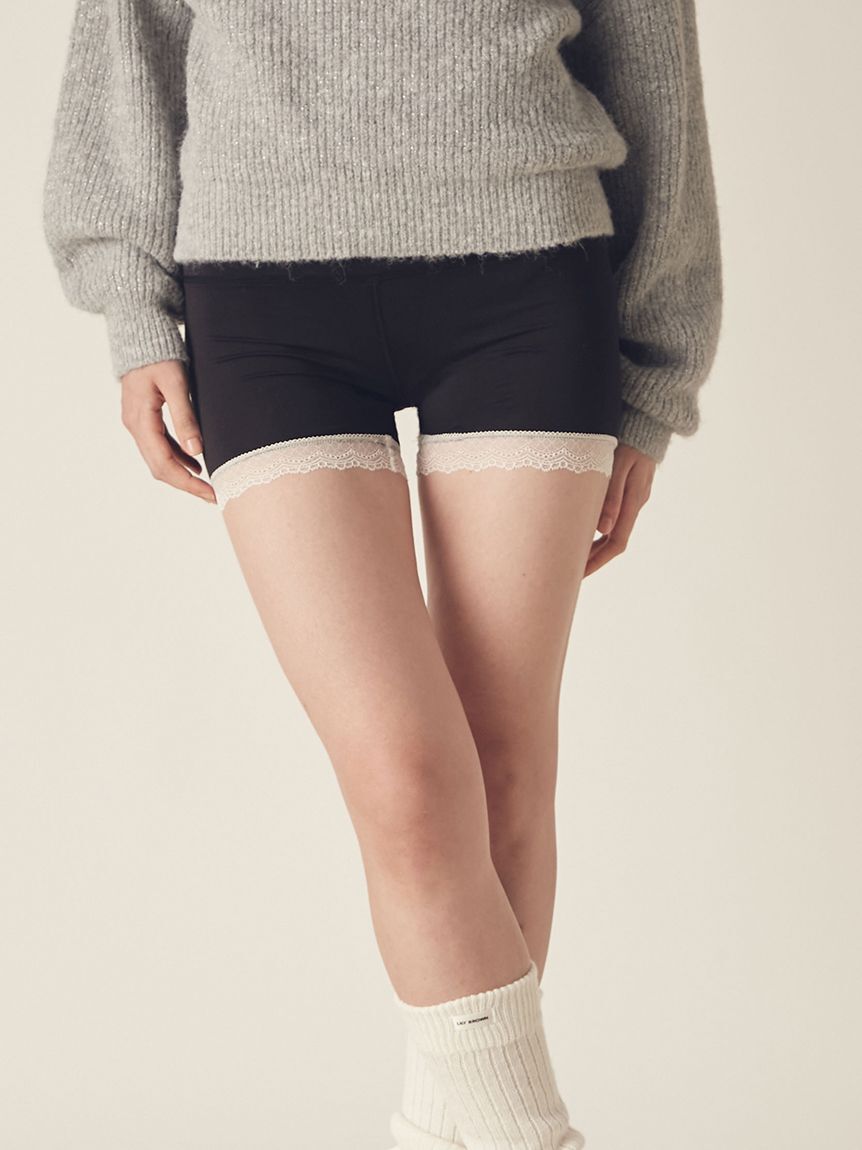 LILY BROWN Lingerie「【LILY BROWN Lingerie】メルティヒートショートパンツ（吸湿発熱機能付）」|その他|BLK