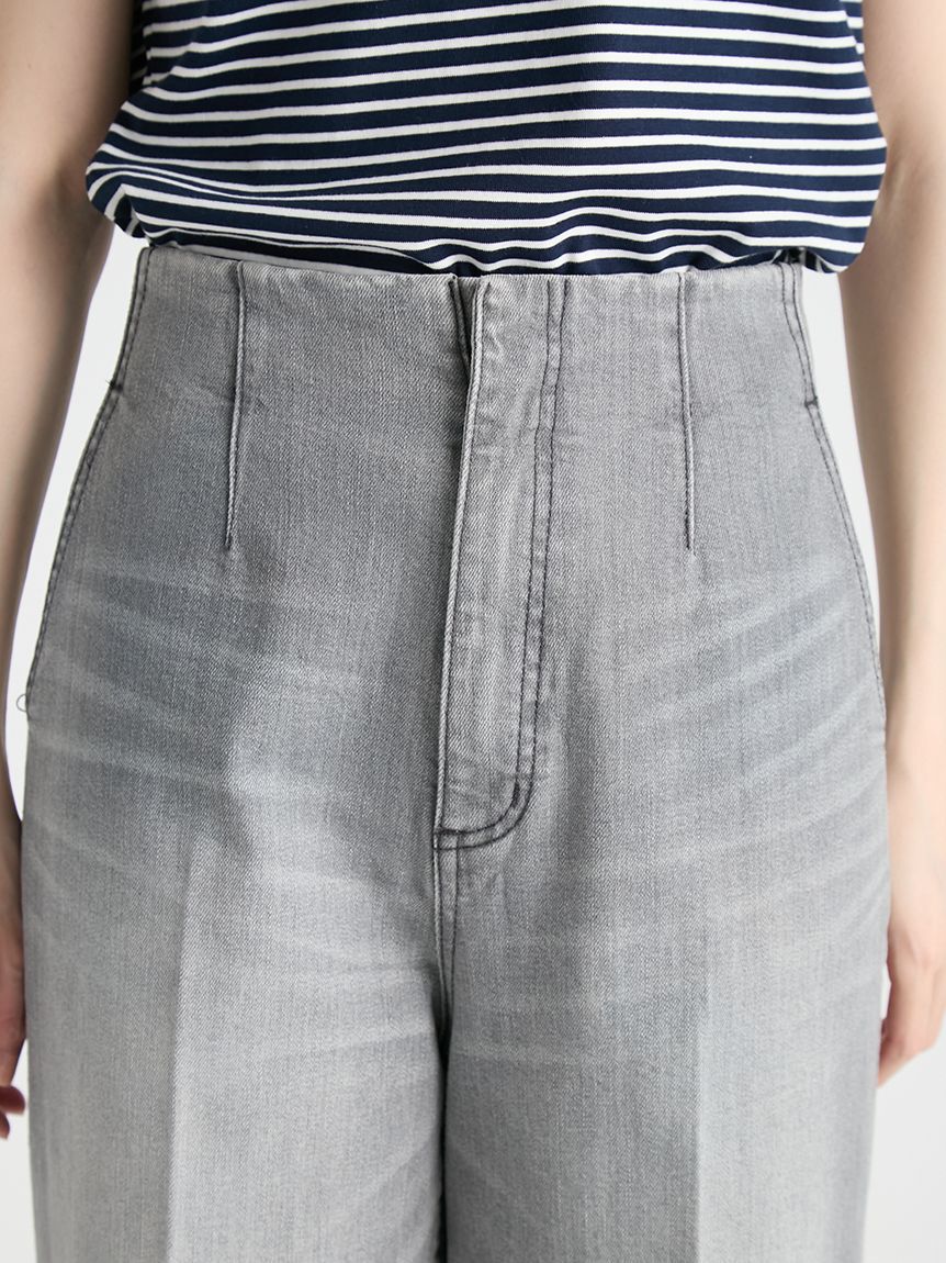 CELFORD「ハイウエストデニムワイドパンツ」|デニム|