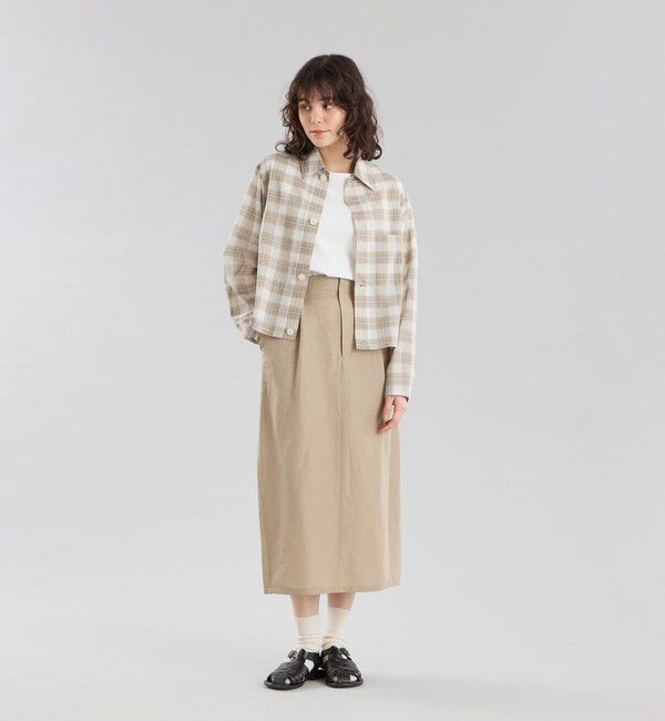MACKINTOSH PHILOSOPHY「GREY LABEL リネンナイロンスカート」|スカート|