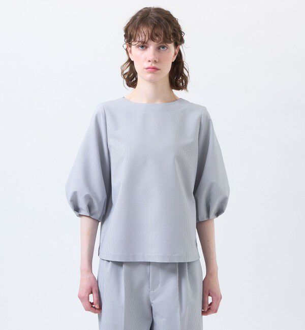 MACKINTOSH PHILOSOPHY「サマーサッカーパフスリーブブラウス」|シャツ・ブラウス|