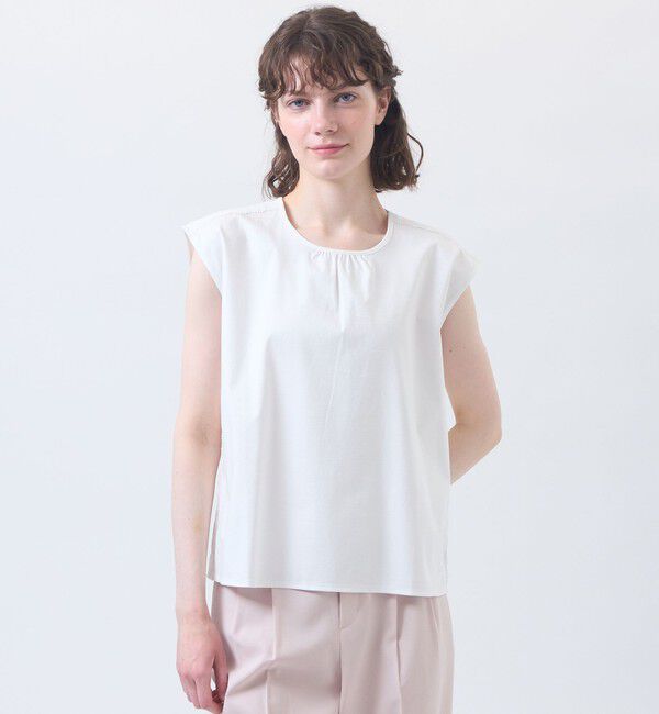 MACKINTOSH PHILOSOPHY「レースコンビフレンチスリーブカットソー」|Tシャツ・カットソー|オフホワイト