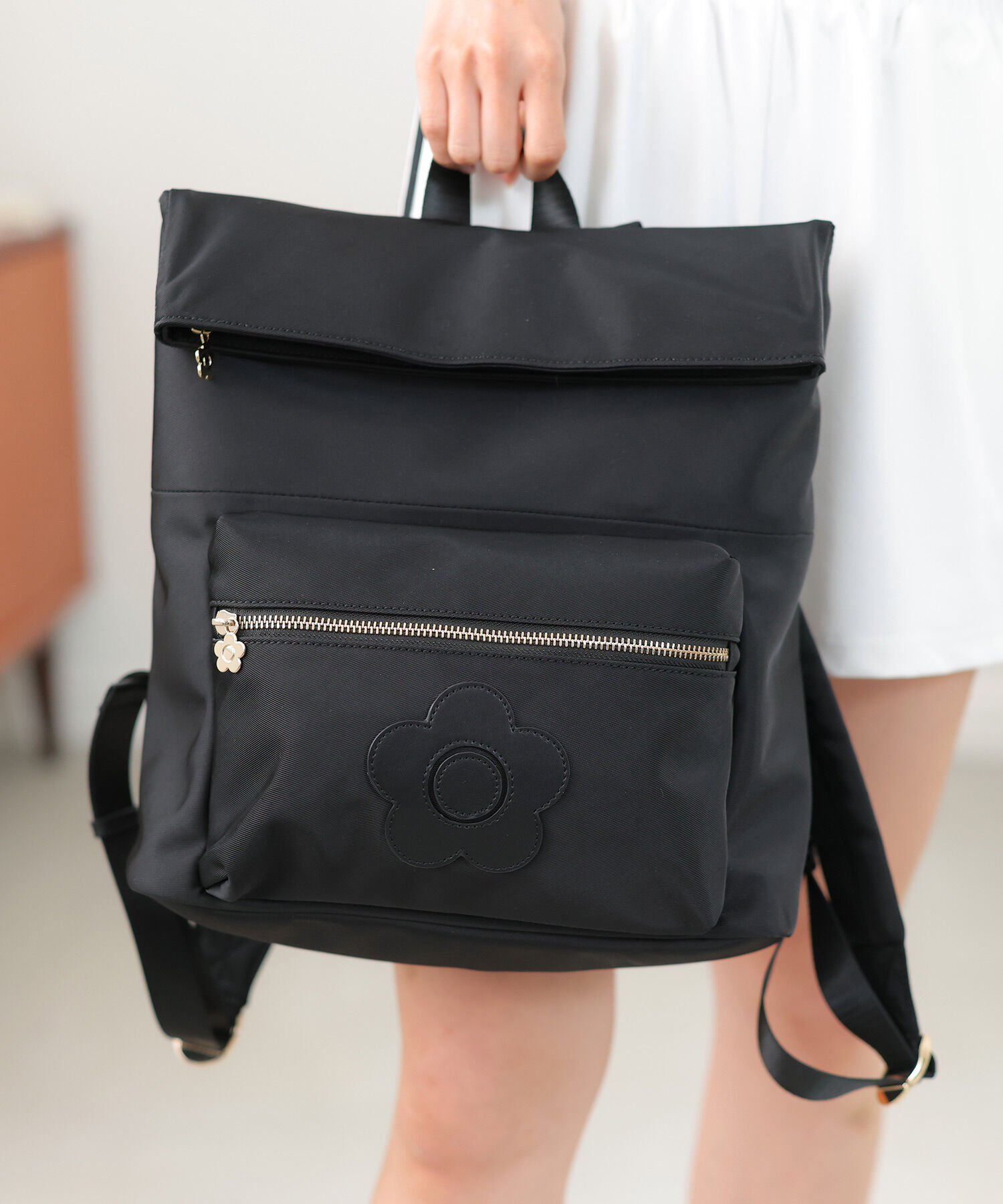 MARY QUANT「デイジーパッチツイル リュック」|リュック|