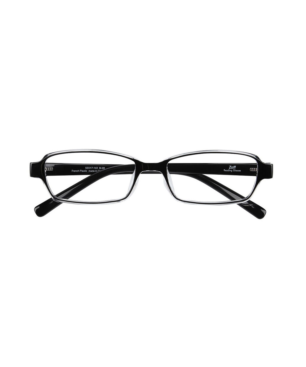  「スクエア型 リーディンググラス｜Zoff Reading Glasses （ブラック）老眼鏡 手軽に使えるスクエアフレーム」|メガネ|