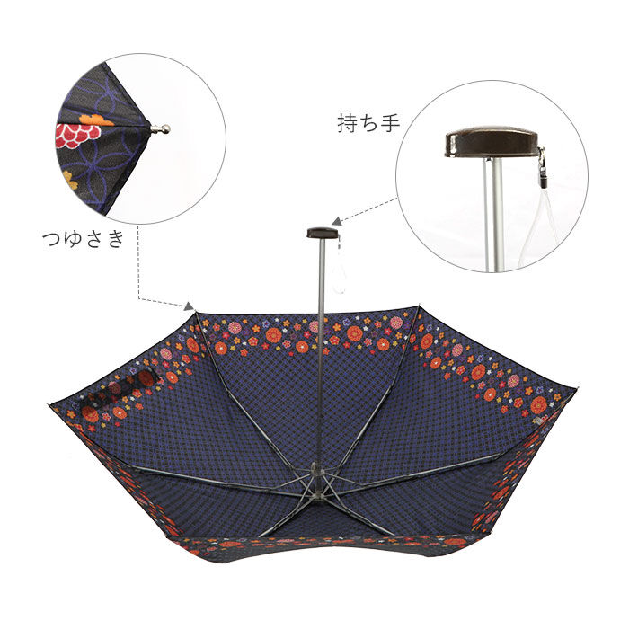 BACKYARD FAMILY「折りたたみ傘 レディース 通販 おしゃれ 50cm 大人 かわいい 和柄 折り畳み傘 可愛い 雨傘」|傘|