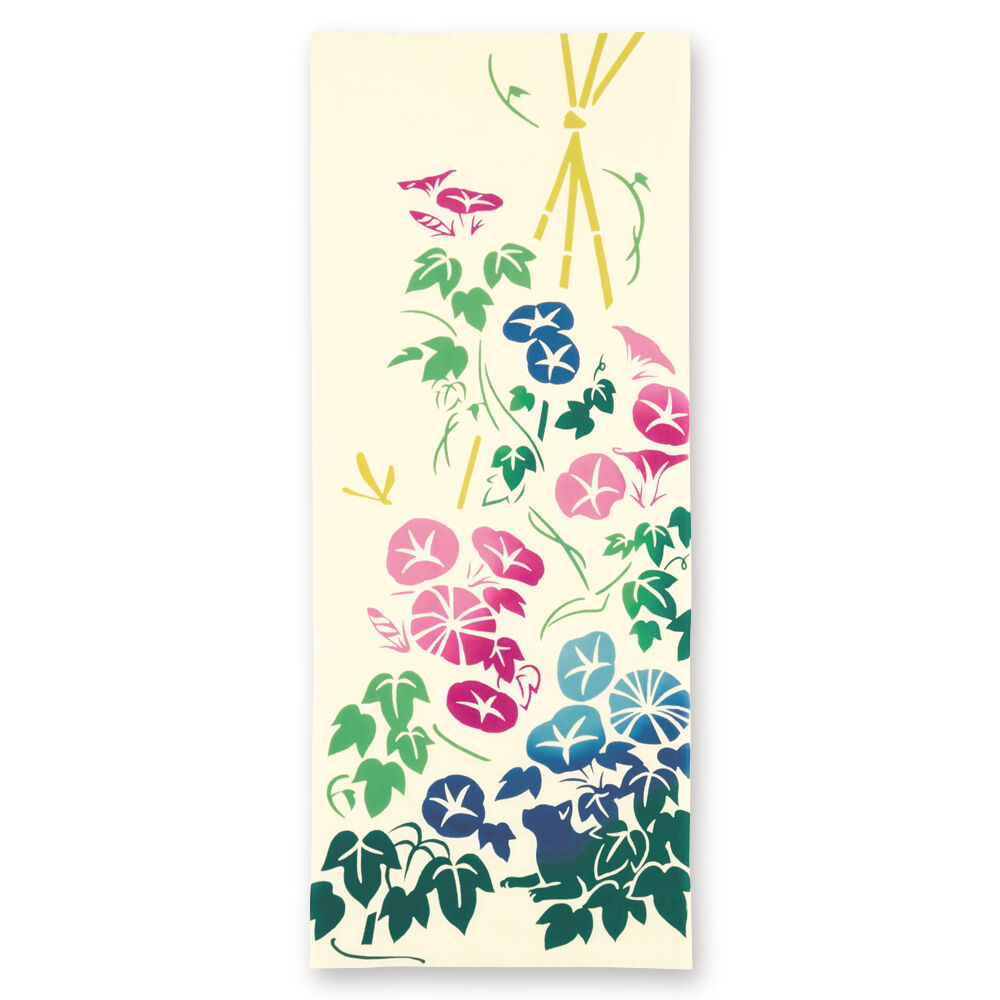 BACKYARD FAMILY「けねま てぬぐい 通販 手ぬぐい タペストリー 手拭い 絵てぬぐい 絵手拭い 約 90&times;35cm」|タオル|ホワイト7