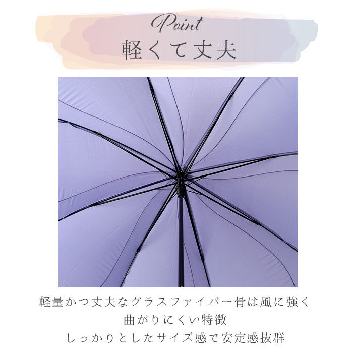 BACKYARD FAMILY「Natural Basic ナチュラルベーシック 傘 通販 60cm レディース 長傘 雨傘」|傘|