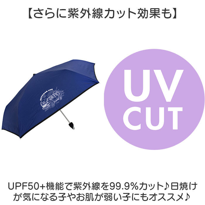 BACKYARD FAMILY「折りたたみ傘 キッズ 通販 折り畳み傘 子供 折りたたみ 傘 晴雨兼用傘 日傘 兼用 カラビナ付き」|傘|