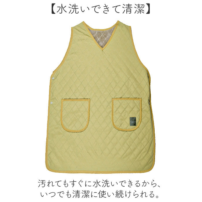 BACKYARD FAMILY「エプロン 裏ボア 通販 かぶりエプロン 前掛け 作業着 あったか 防寒 暖かい おしゃれ」|その他|