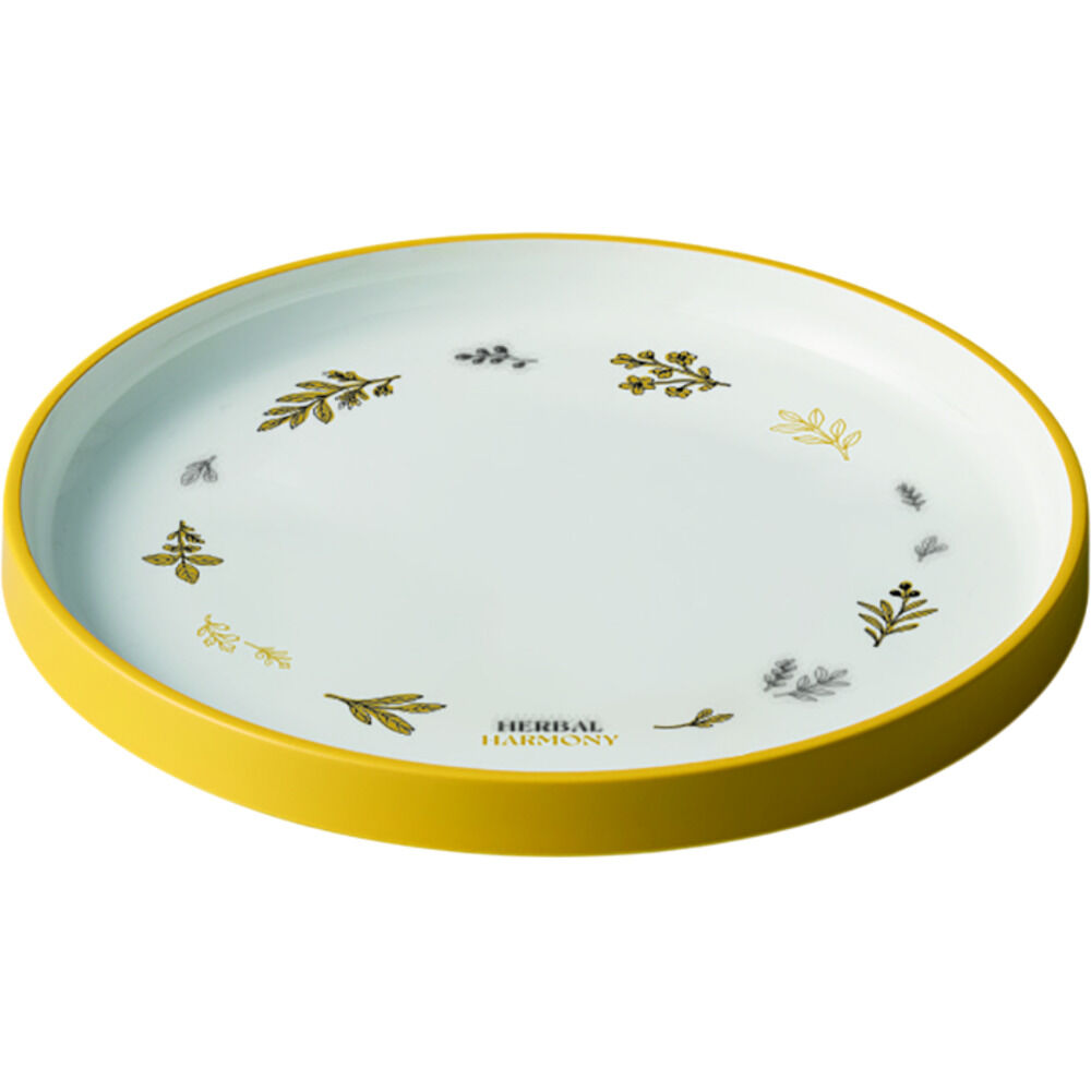BACKYARD FAMILY「お皿 おしゃれ シンプル 通販 日本製 皿 プレート 中皿 ふち すくいやすい 21cm かわいい」|食器・キッチングッズ|イエロー1