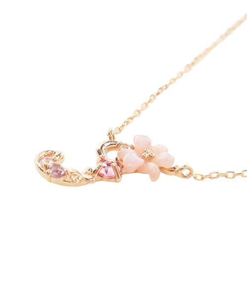 Samantha Tiara「K18 SPG フラワーレターズイニシャルネックレス 小 (J)」|ネックレス|
