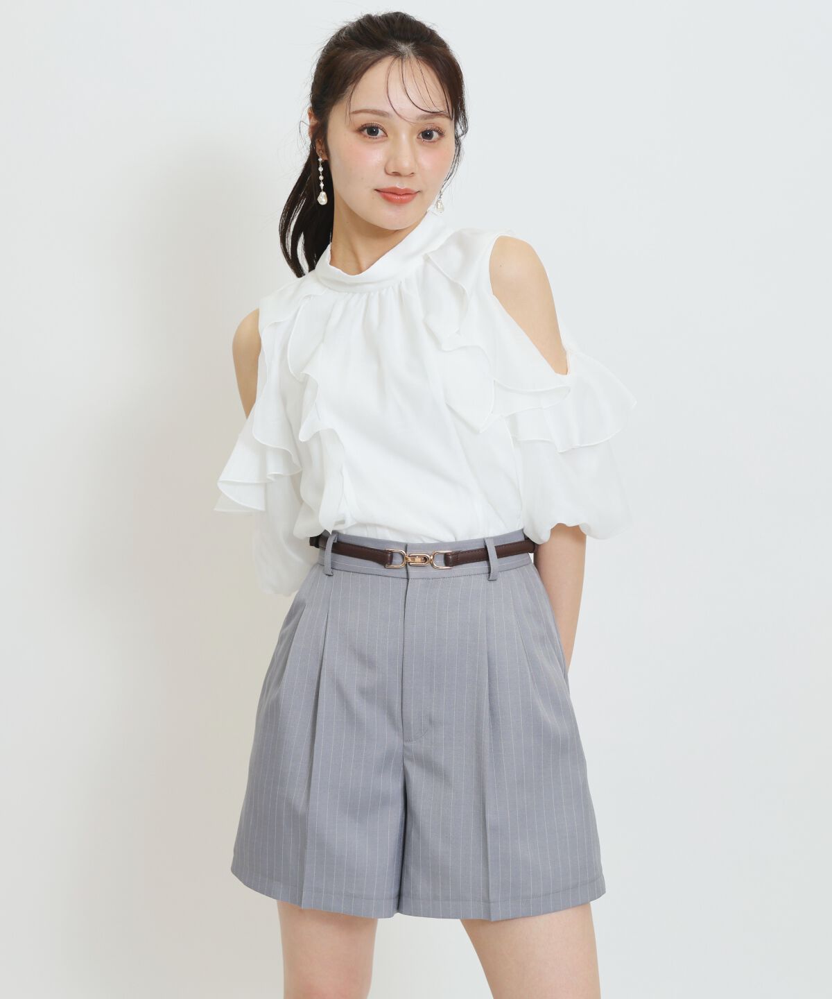 WILLSELECTION「センタータックショートパンツ」|キュロット|