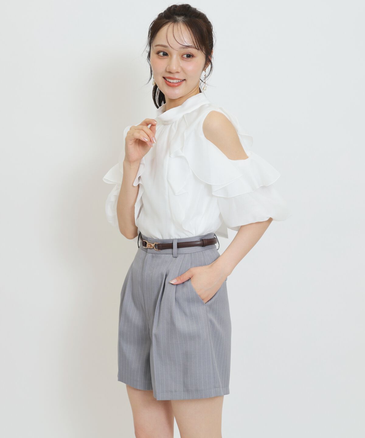 WILLSELECTION「センタータックショートパンツ」|キュロット|