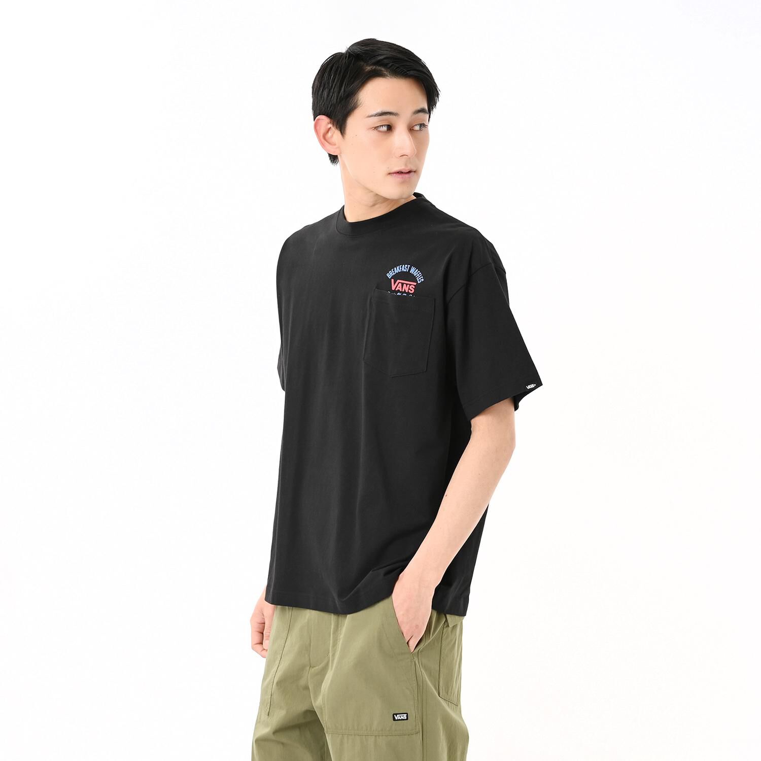 VANS「【VANSｱﾊﾟﾚﾙ(WJ)】M Breakfast Waffles PKT TEE」|Tシャツ・カットソー|